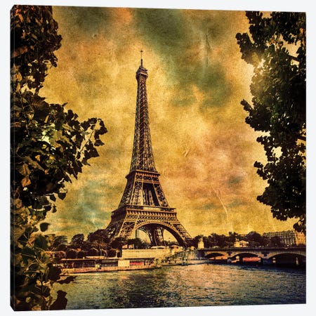 Eiffel Tower In Paris Fance Canvas Print #PUR5590} by Paul Rommer Canvas Print