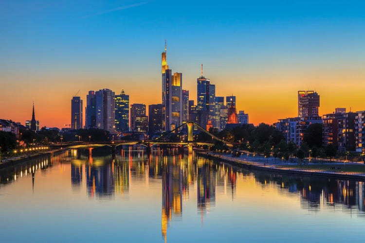 Frankfurt Am Main At Dusk