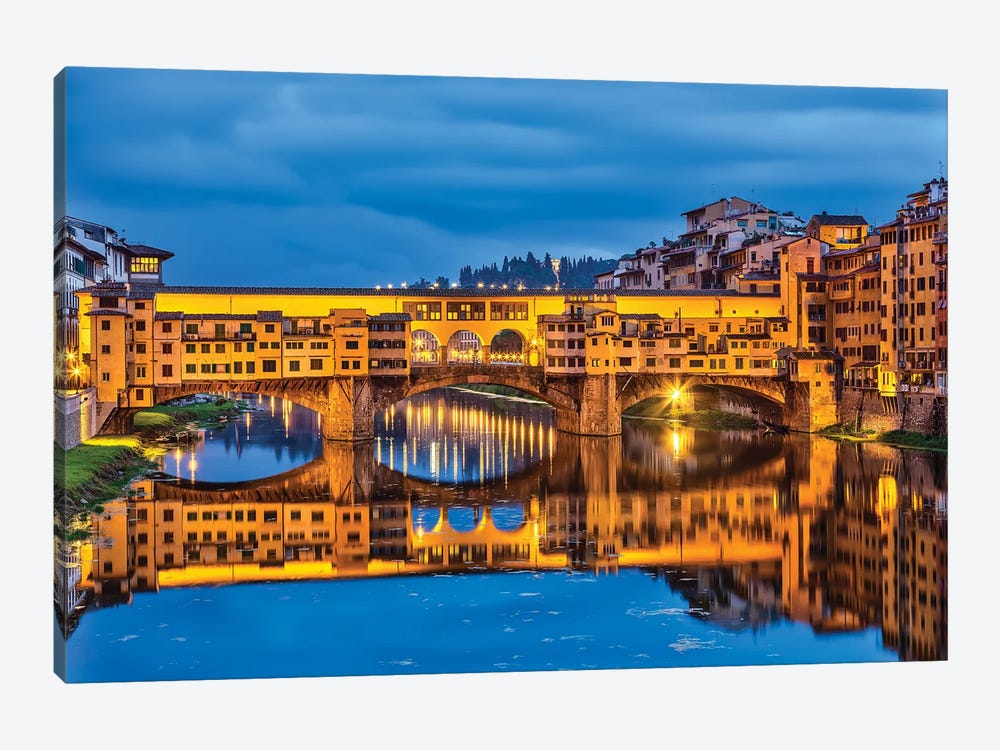 Ponte Vecchio In Florence by Paul Rommer 1-piece Canvas Artwork