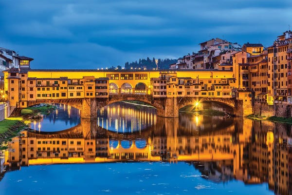 Florence: Ponte Vecchio In Florence by Paul Rommer