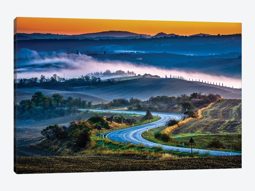 Tuscany At Sunrise Italy by Paul Rommer 1-piece Canvas Artwork