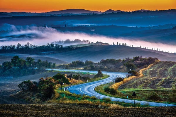Tuscany: Tuscany At Sunrise Italy by Paul Rommer
