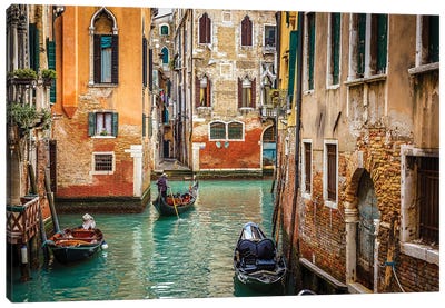 Canal In Venice Canvas Art Print - Paul Rommer
