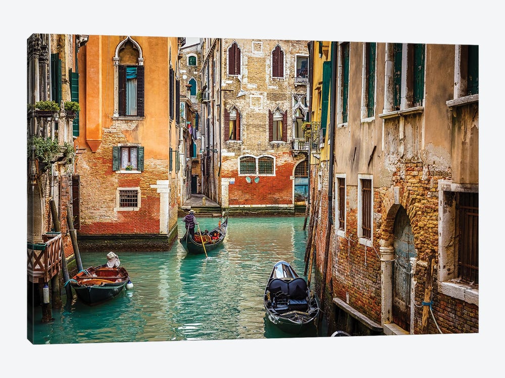 Canal In Venice by Paul Rommer 1-piece Canvas Artwork