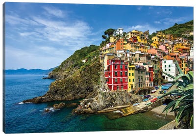Cinque Terre Riomaggiore Italy II Canvas Art Print - Paul Rommer