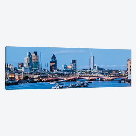 Panorama Of St Paul Cathedral London Canvas Print #PUR5623} by Paul Rommer Canvas Art Print