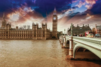 London The Thames by Paul Rommer canvas print