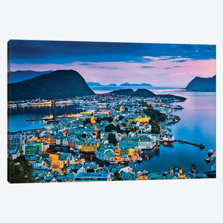 Alesund Norway Canvas Print #PUR5640} by Paul Rommer Canvas Print