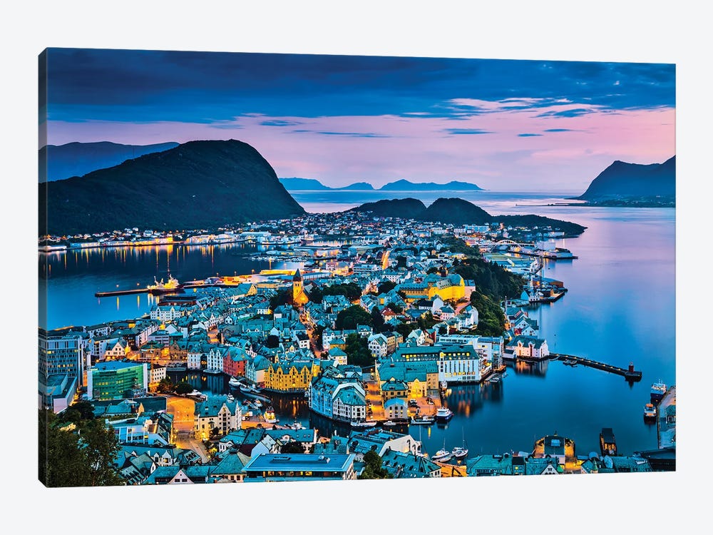 Alesund Norway by Paul Rommer 1-piece Canvas Wall Art