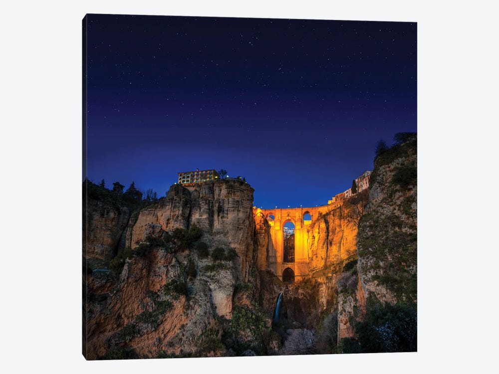 The Village Of Ronda In Andalusia Spain by Paul Rommer 1-piece Canvas Art Print