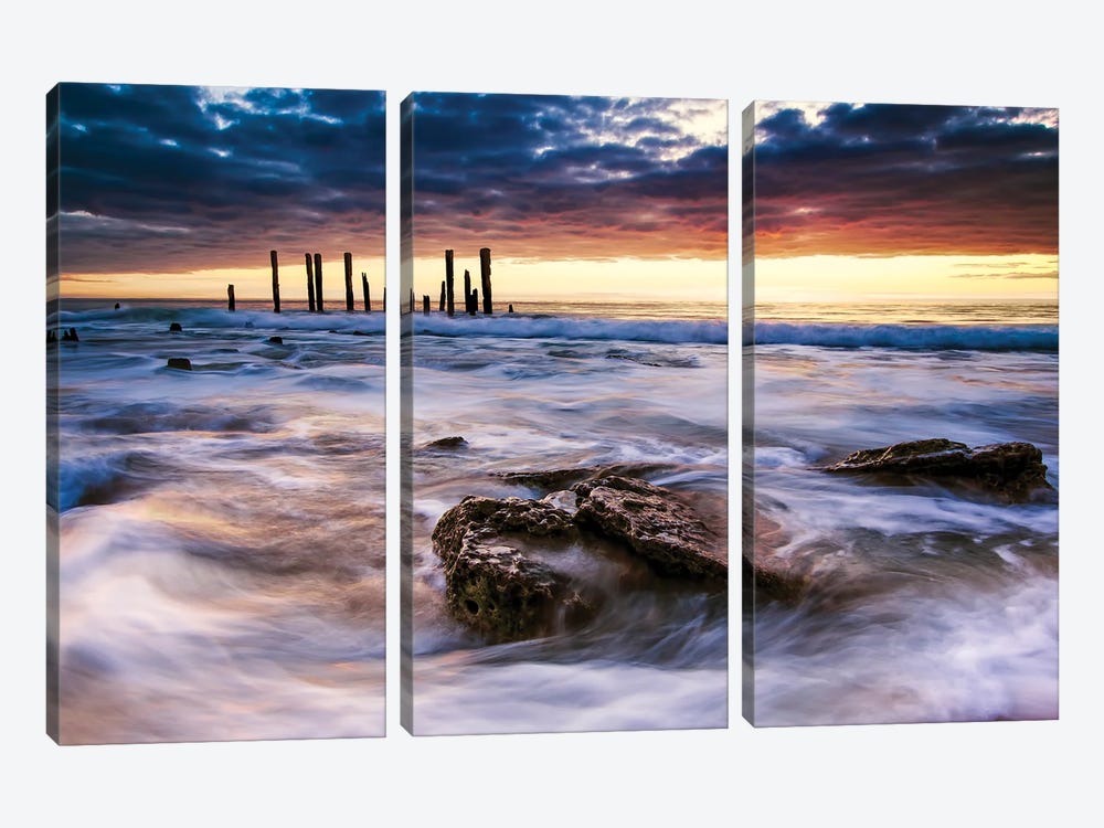 Sea View by Paul Rommer 3-piece Canvas Print
