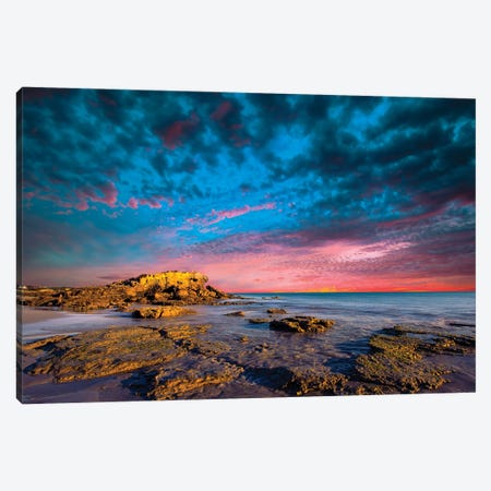 Sunset Canvas Print #PUR5667} by Paul Rommer Canvas Wall Art