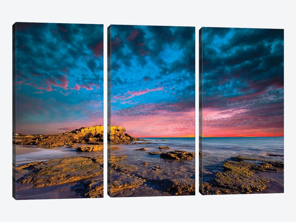 Sunset by Paul Rommer 3-piece Canvas Print