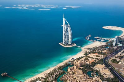 Dubai UAE Burj Al Arab From by Paul Rommer art print