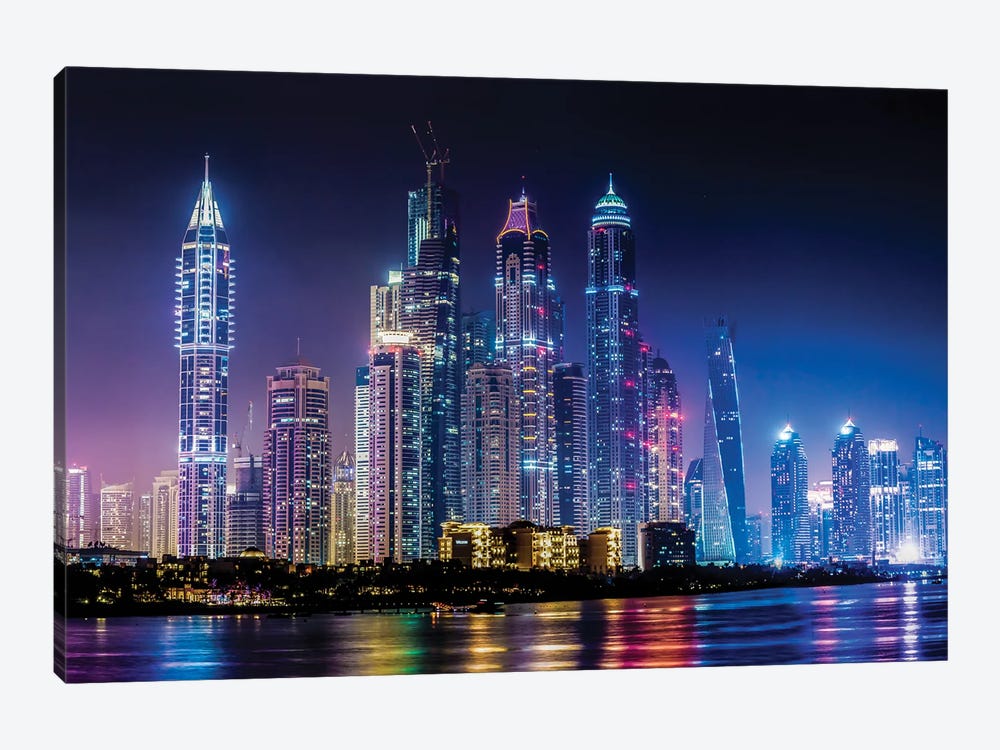 Dubai Marina Cityscape UAE by Paul Rommer 1-piece Art Print