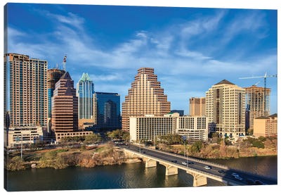 Austin Texas Downtown Canvas Art Print - Austin Skylines