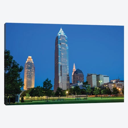 Night In The Middle Of Cleveland Canvas Print #PUR5685} by Paul Rommer Canvas Artwork