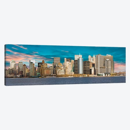 Sky Colors Over Twin Towers Canvas Print #PUR5687} by Paul Rommer Canvas Art