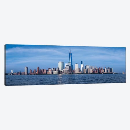 Panorama Of Lower Manhattan Canvas Print #PUR5694} by Paul Rommer Canvas Art Print
