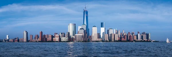 New York City Skylines: Panorama Of Lower Manhattan by Paul Rommer
