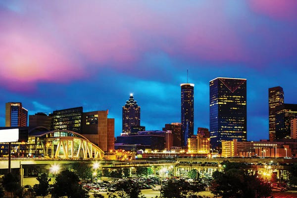 Georgia: Downtown Atlanta At Night by Paul Rommer