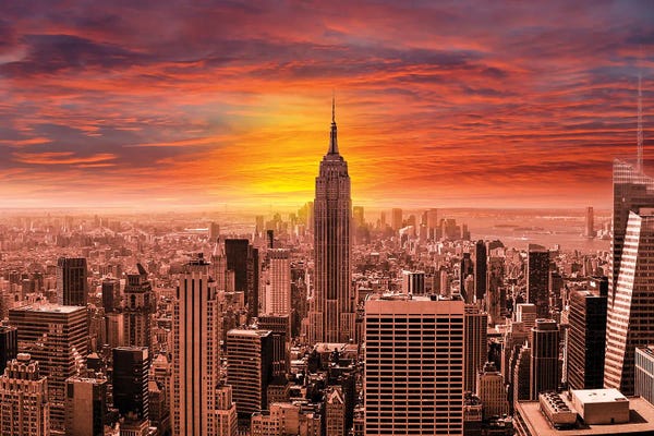 New York City Skylines: New York City Skyline II by Paul Rommer