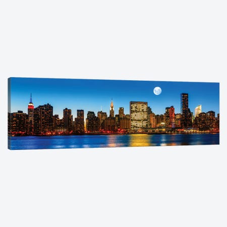 Late Evening New York City II Canvas Print #PUR5711} by Paul Rommer Canvas Print