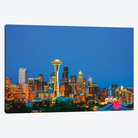 Downtown Seattle III Canvas Print #PUR5716} by Paul Rommer Canvas Wall Art