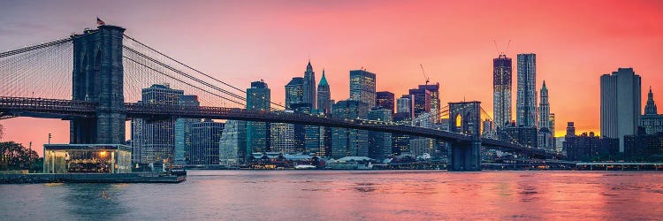 Brooklyn Bridge And Manhattan