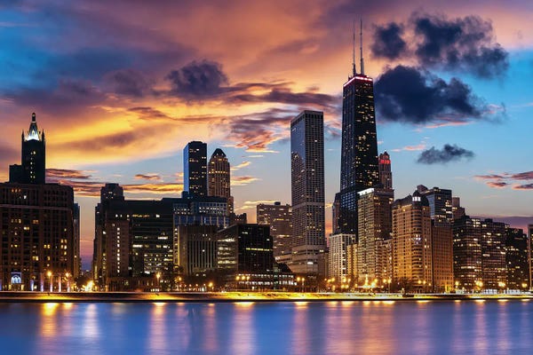 Paul Rommer: Chicago Skyline by Paul Rommer