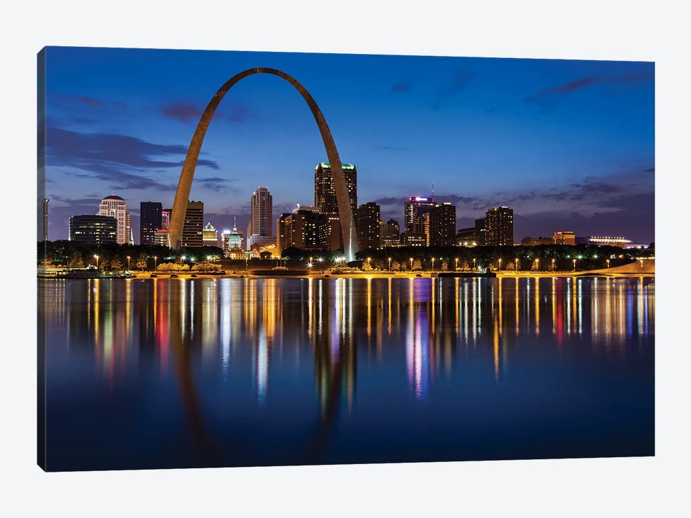 City Of St Louis Skyline by Paul Rommer 1-piece Canvas Print
