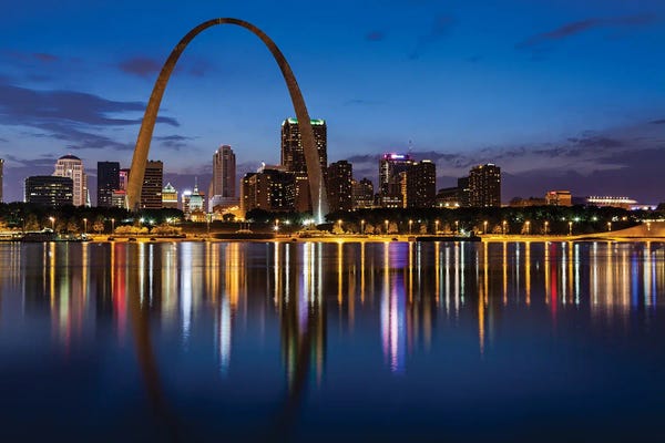 Missouri: City Of St Louis Skyline by Paul Rommer