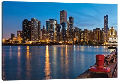 Chicago Skyline II Canvas Art Print - Paul Rommer