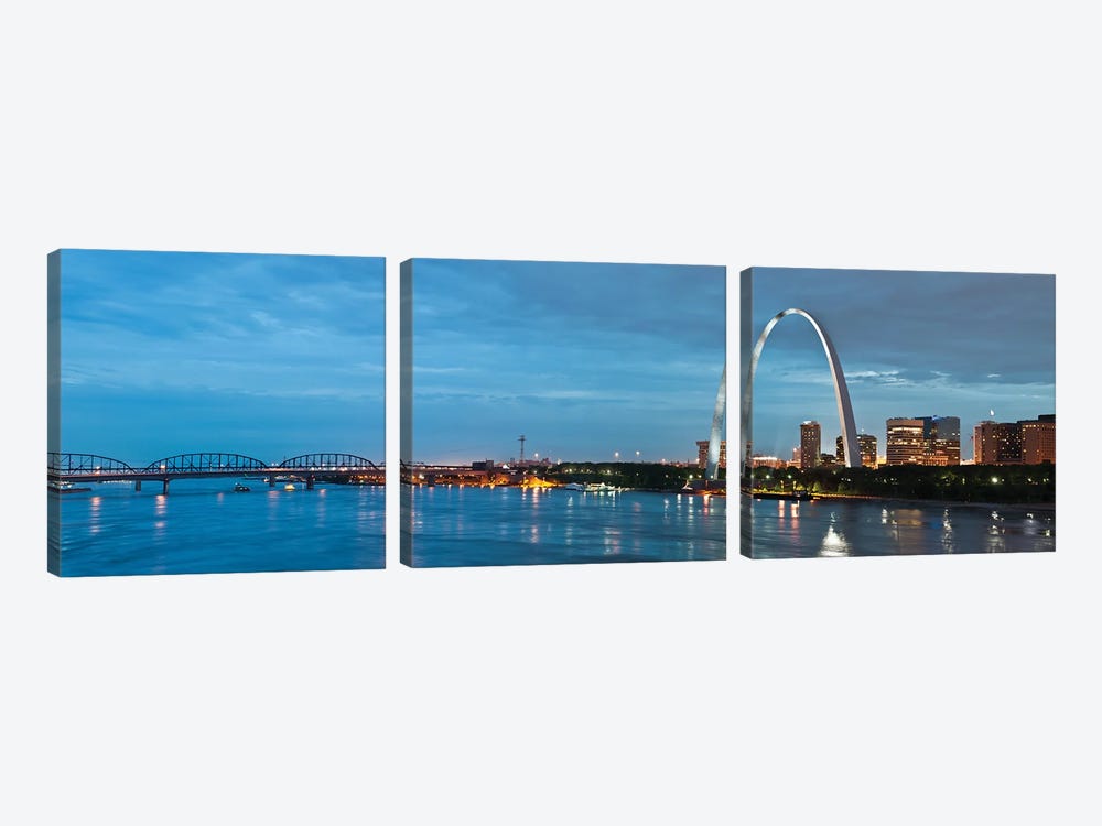 City Of St Louis II by Paul Rommer 3-piece Canvas Print