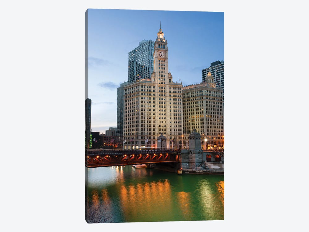 Chicago Riverside by Paul Rommer 1-piece Canvas Wall Art