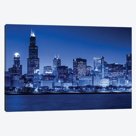 Chicago Skyline III Canvas Print #PUR5726} by Paul Rommer Canvas Print