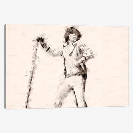 Mick Jagger Canvas Print #PUR5737} by Paul Rommer Canvas Artwork