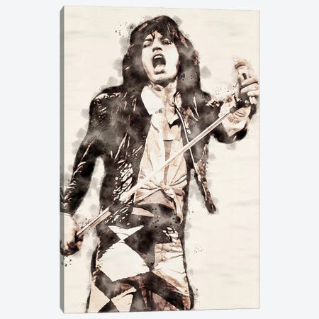 Mick Jagger II Canvas Print #PUR5739} by Paul Rommer Canvas Print