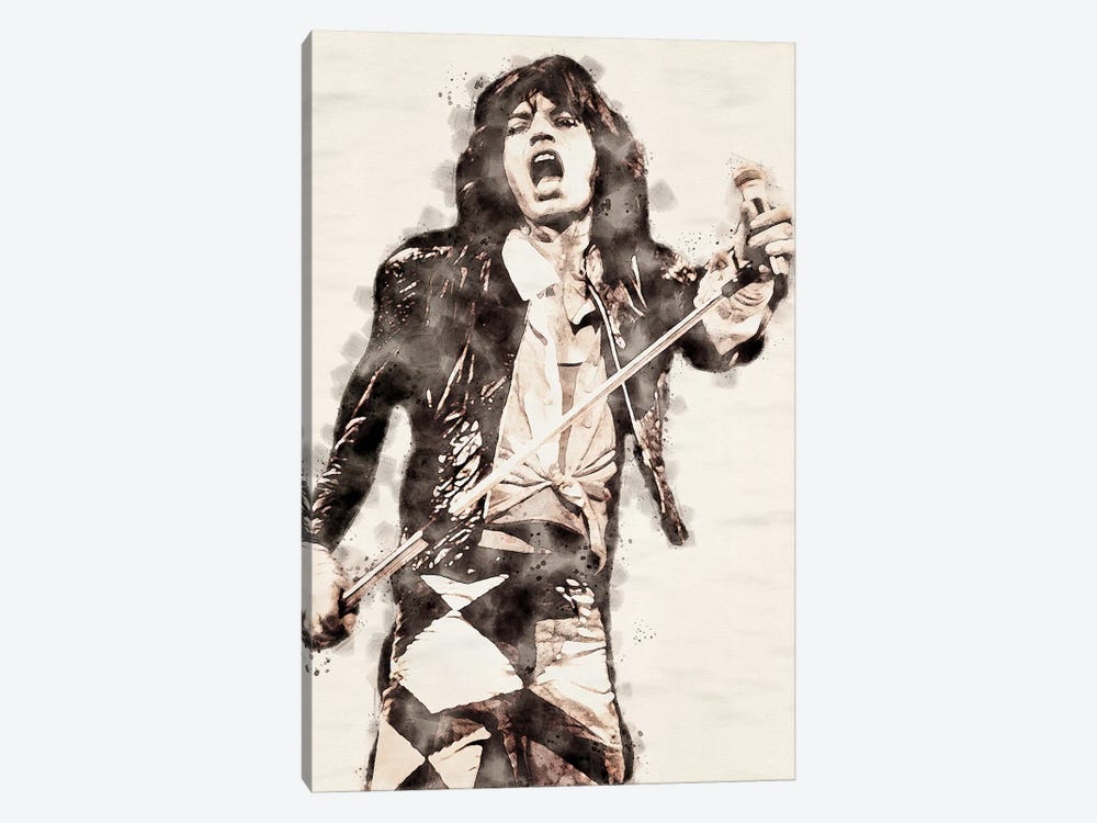 Mick Jagger II by Paul Rommer 1-piece Canvas Art Print