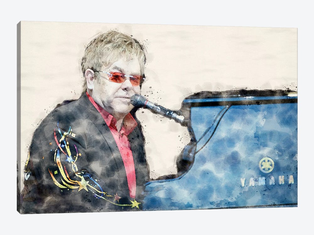 Elton John by Paul Rommer 1-piece Art Print