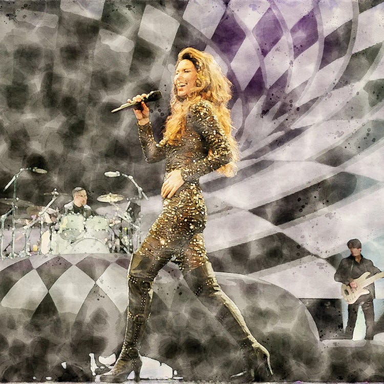 Shania Twain by Paul Rommer wall art