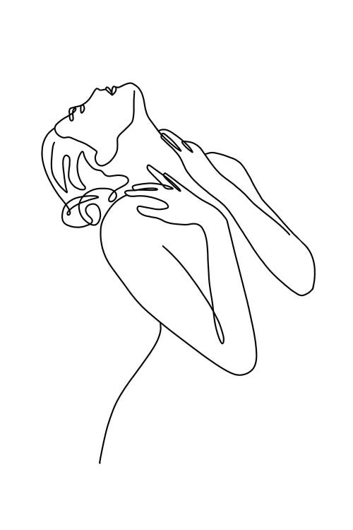 Female Minimalist Bust VII by Paul Rommer wall art