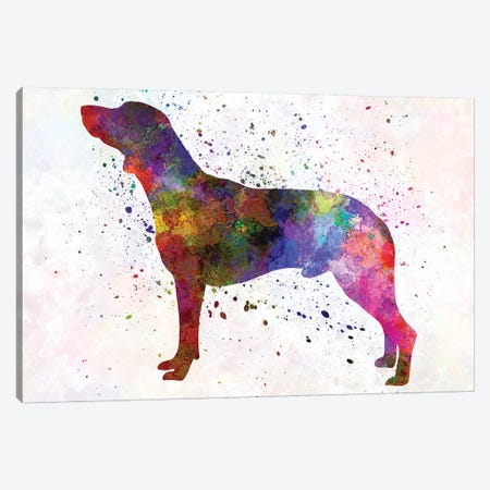 Polish Hunting Dog In Watercolor Canvas Print #PUR581} by Paul Rommer Canvas Art Print