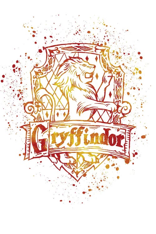 Harry Potter Gryffindor Watercolor