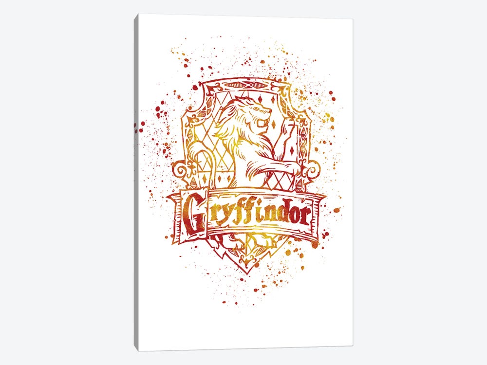 Harry Potter Gryffindor Watercolor by Paul Rommer 1-piece Canvas Art