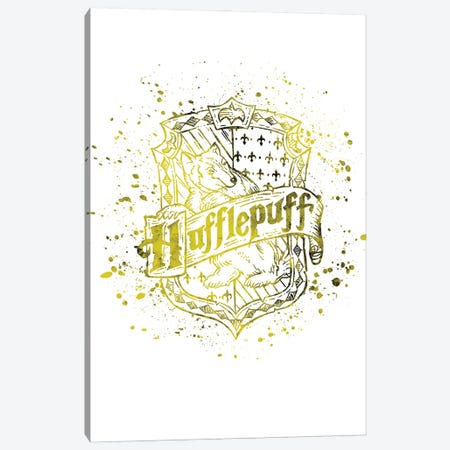 Harry Potter - Hufflepuff Canvas Print #PUR5868} by Paul Rommer Art Print