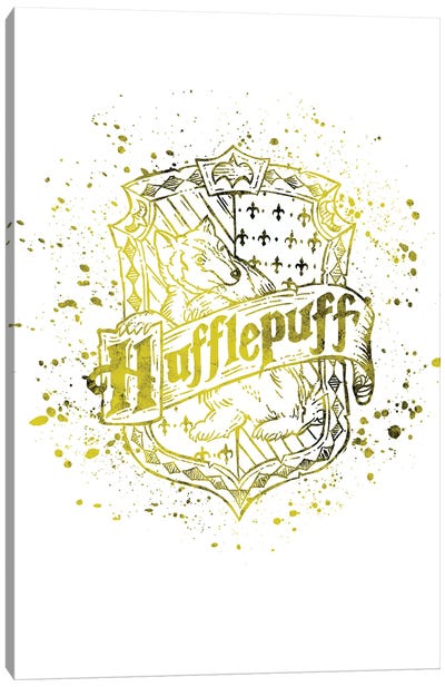 Harry Potter - Hufflepuff Canvas Art Print - Paul Rommer