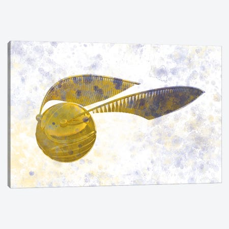 Golden Snitch Harry Potter II Canvas Print #PUR5870} by Paul Rommer Canvas Artwork