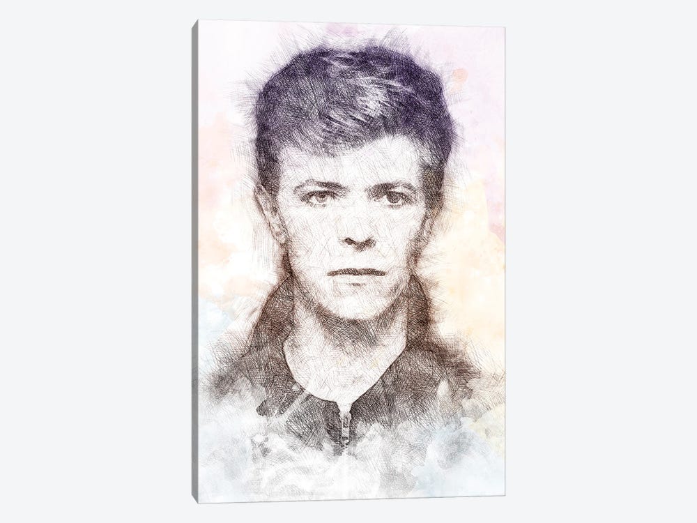 David Bowie by Paul Rommer 1-piece Canvas Wall Art