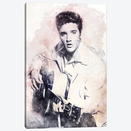 Elvis Presley II Canvas Print #PUR5888} by Paul Rommer Canvas Print